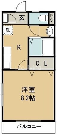 フレグランス沖洲の物件間取画像